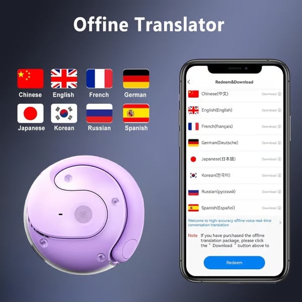 🏆LAST DAY SALE 70% OFF⏰AI Translation T26 Pro Wireless Bluetooth Earbuds.